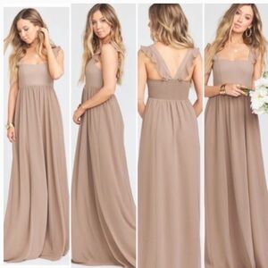 Elegant Tan Shoe me your MUMU June Maxi Dress